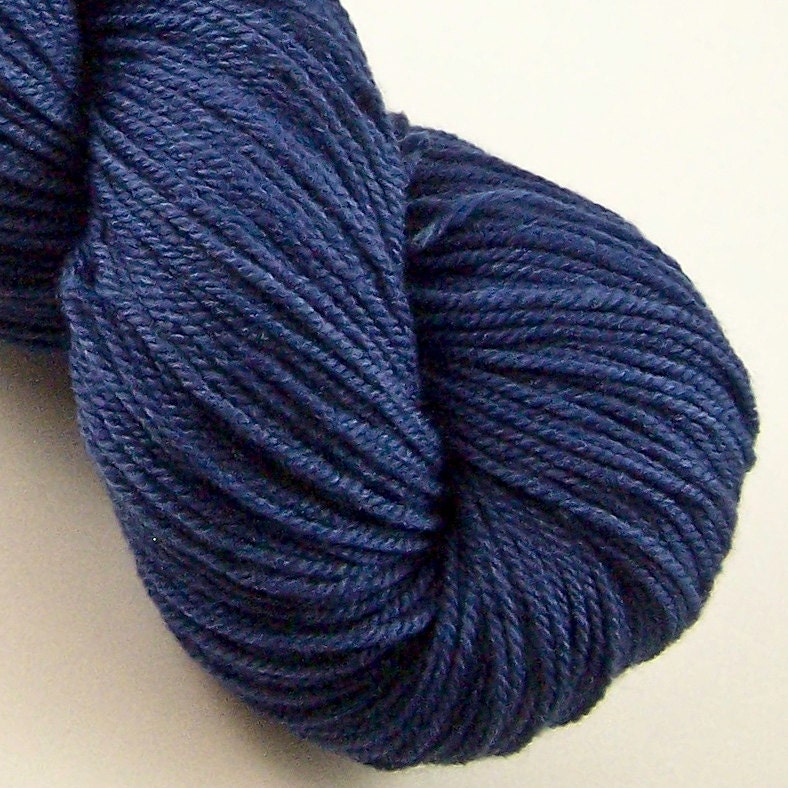 Silk and Wool DK Yarn - Saphire