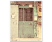 Door Photography / Teal Door Photograph / Mint Blue Pastel / Architecture Photography / Travel Photo China Beijing / 8x10 / Asian decor