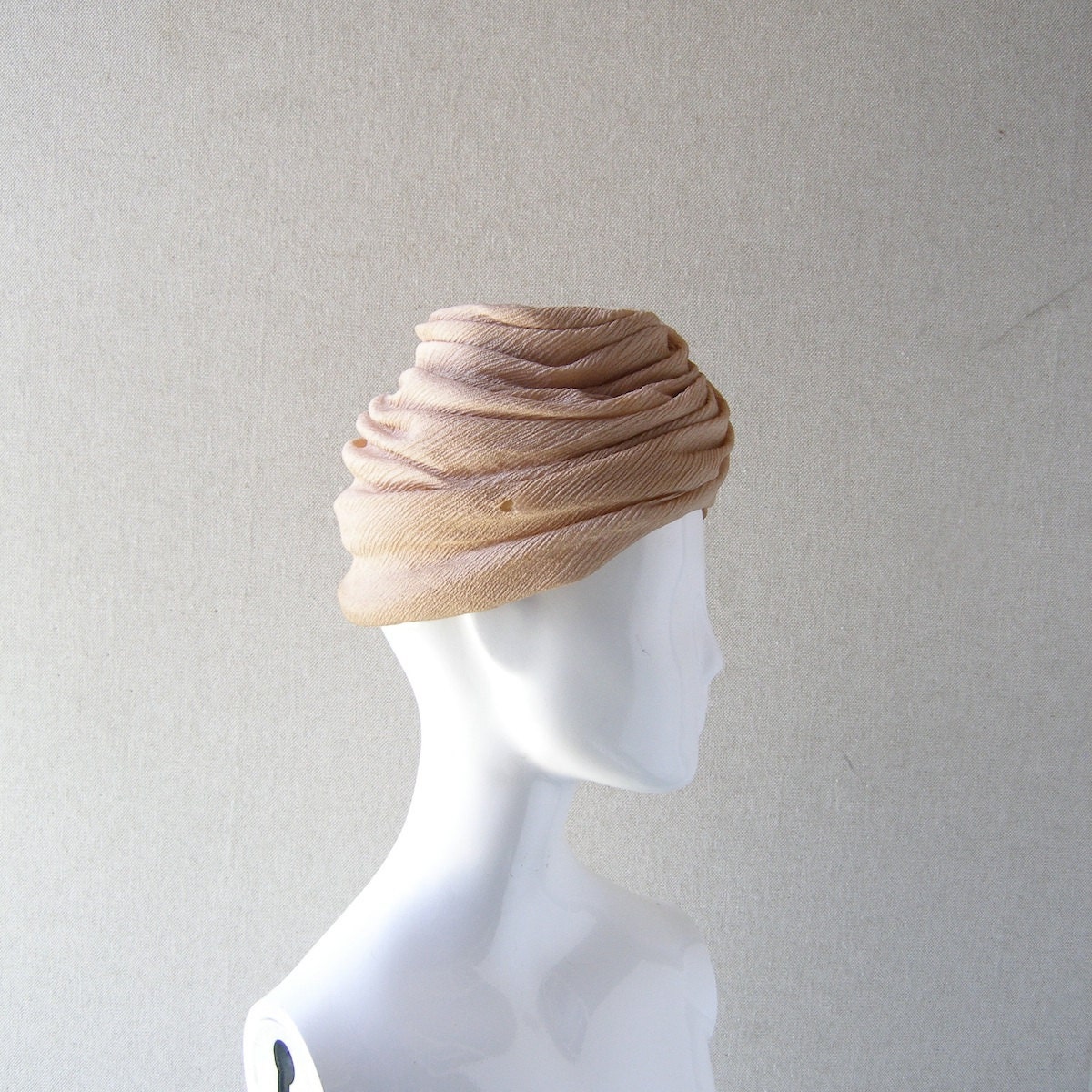 50s silk turban - vintage millinery by EMME New York - Mad Men realness - 1940s 1950s fashion design