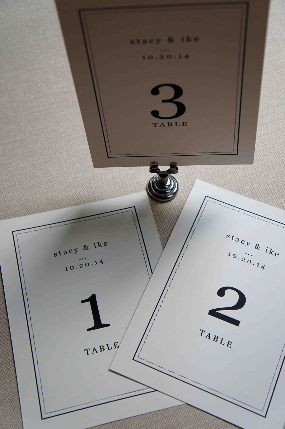 On the Dotted Line Table Numbers