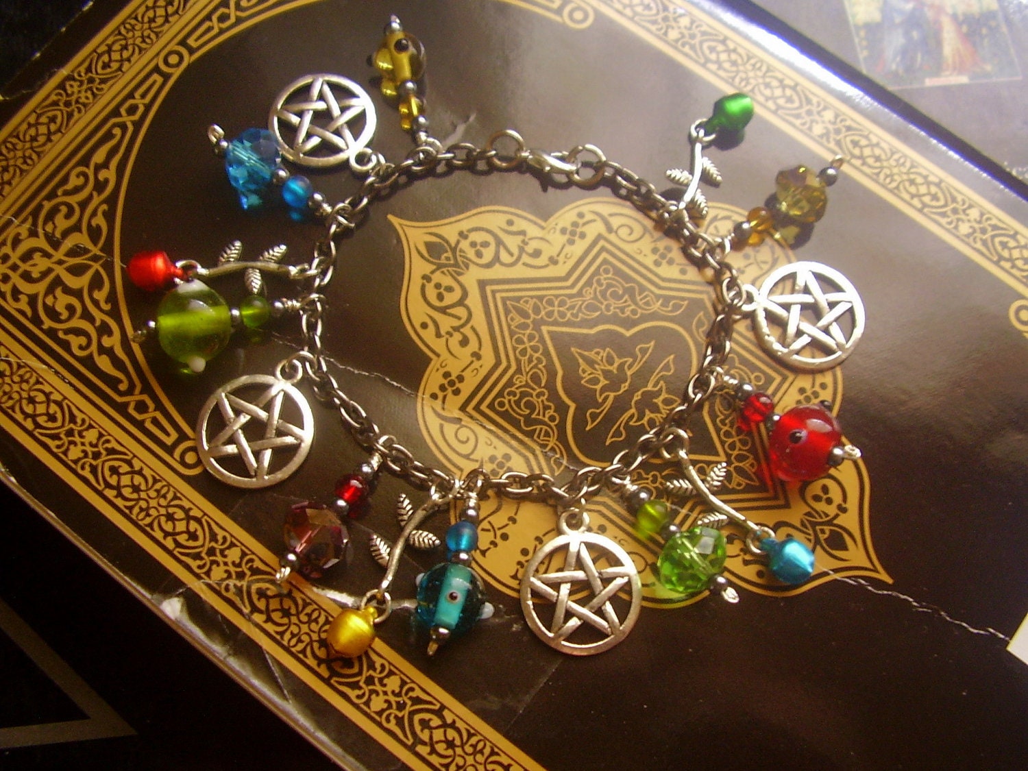 RESERVED FOR TRIBALWOMAN - The Four Sabbats - One Of A Kind Charm Bracelet