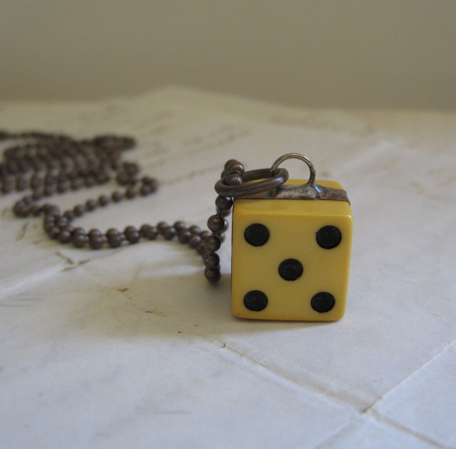 Tumbling Dice Necklace Jewelry Retro