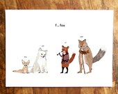 F is for Fox Card