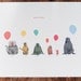 Baboons with Balloons Print