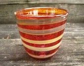 Blown Glass Bowl Elegant Ruby Color GRIB-A