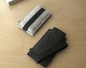iPhone sleeve FELT German  felt sleeve for iPhone or iPod touch light gray or graphite