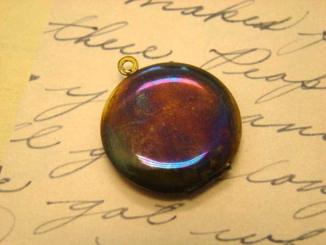Wholesale Photo Lockets - One Dozen Brass Lockets - 25mm Round - Great for Antiquing, Soldering