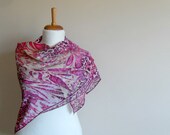Leopard Shawl,Crocheted Lace Shawl, Pink Shawl, Turkish Traditional Shawl, Autumn Fashion, Bridesmaid Gift, Infinity Scarf
