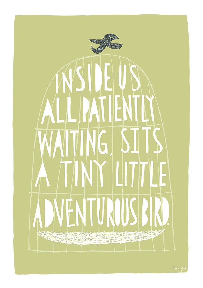 The Adventurous Bird - Fine Art Print (Large)