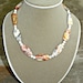 Golden Honey Agate Necklace - Gorgeous Natural Crazy Lace Swirl Gemstones with Sterling Silver Toggle by Mei Faith