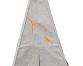 print orange neon indoor canvas teepee poles not include