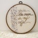 you're the cream in my coffee, embroidered wall art
