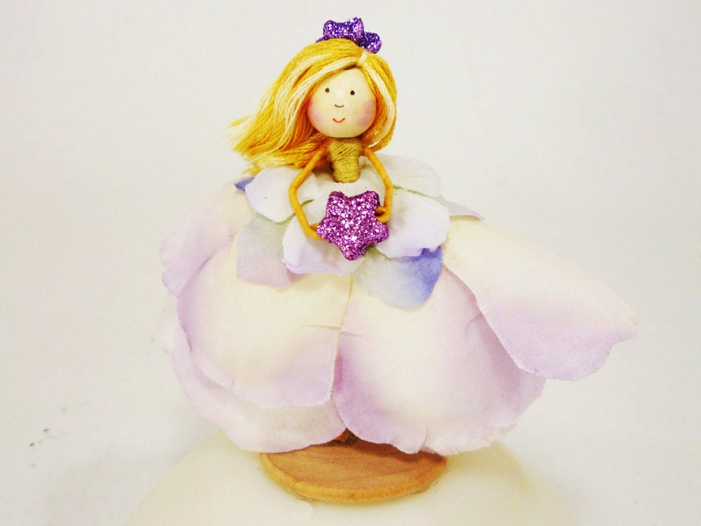 Pink and Purple Princess Doll, Star Princess, Little Girl Gift, Fairy Tale Princess, Fairy Princess Gift