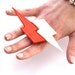 Lightning Bolt Ring Jerseylicious Ceramic - big bold handmade cocktail ring adjustable - LIGHTNING STRIKES TWICE - 4.1 inch