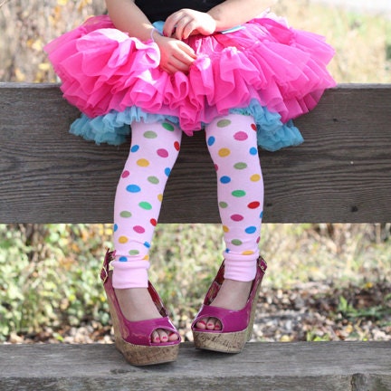 Light Pink Dots Baby Toddler Leg Warmers
