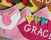 Birds and Banner Birthday Crown