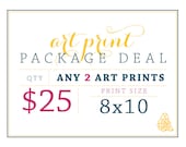 Art Prints. Set of 2. 8x10