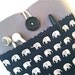 iPad Mini Case Sleeve Padded 7 inch Tablet Cover with Pocket - Elephants