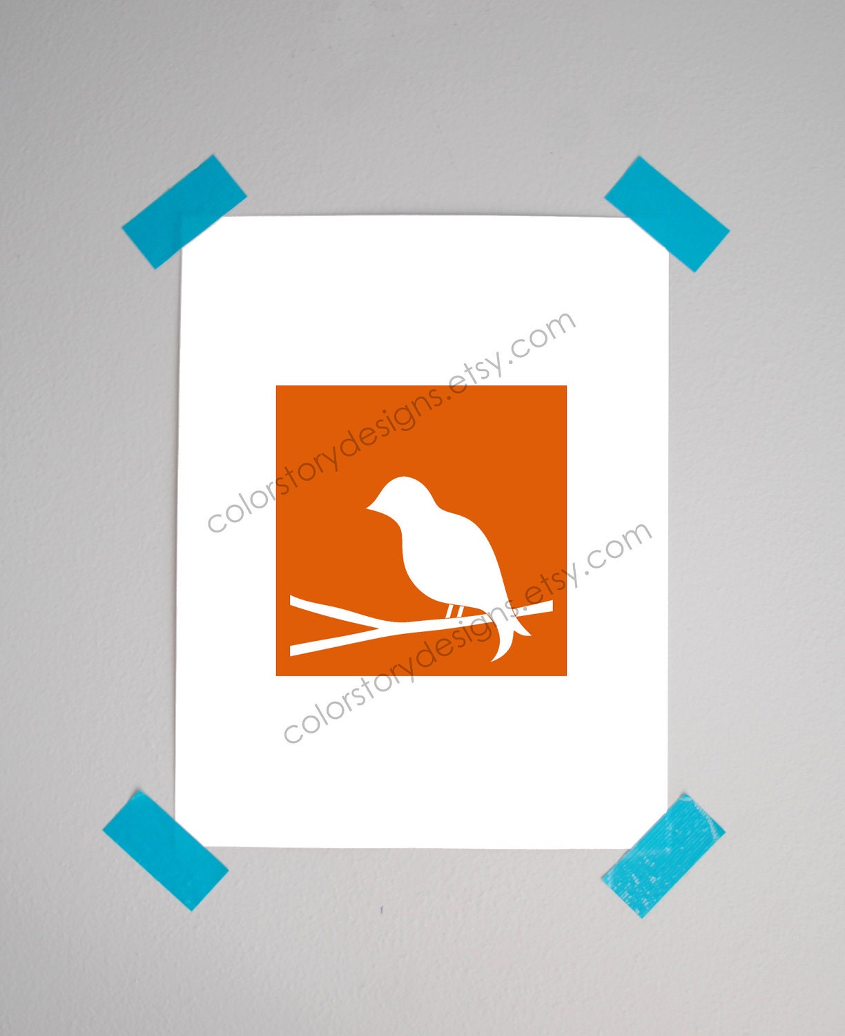 beautiful songbird print, original home decor print, bird, branch, tree, nature, songbird