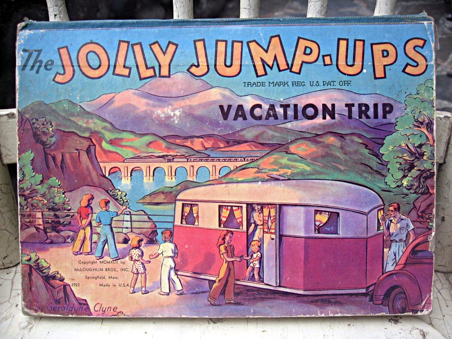 Vintage Jolly Jump- Ups Vacation Trip pop up book, great condition
