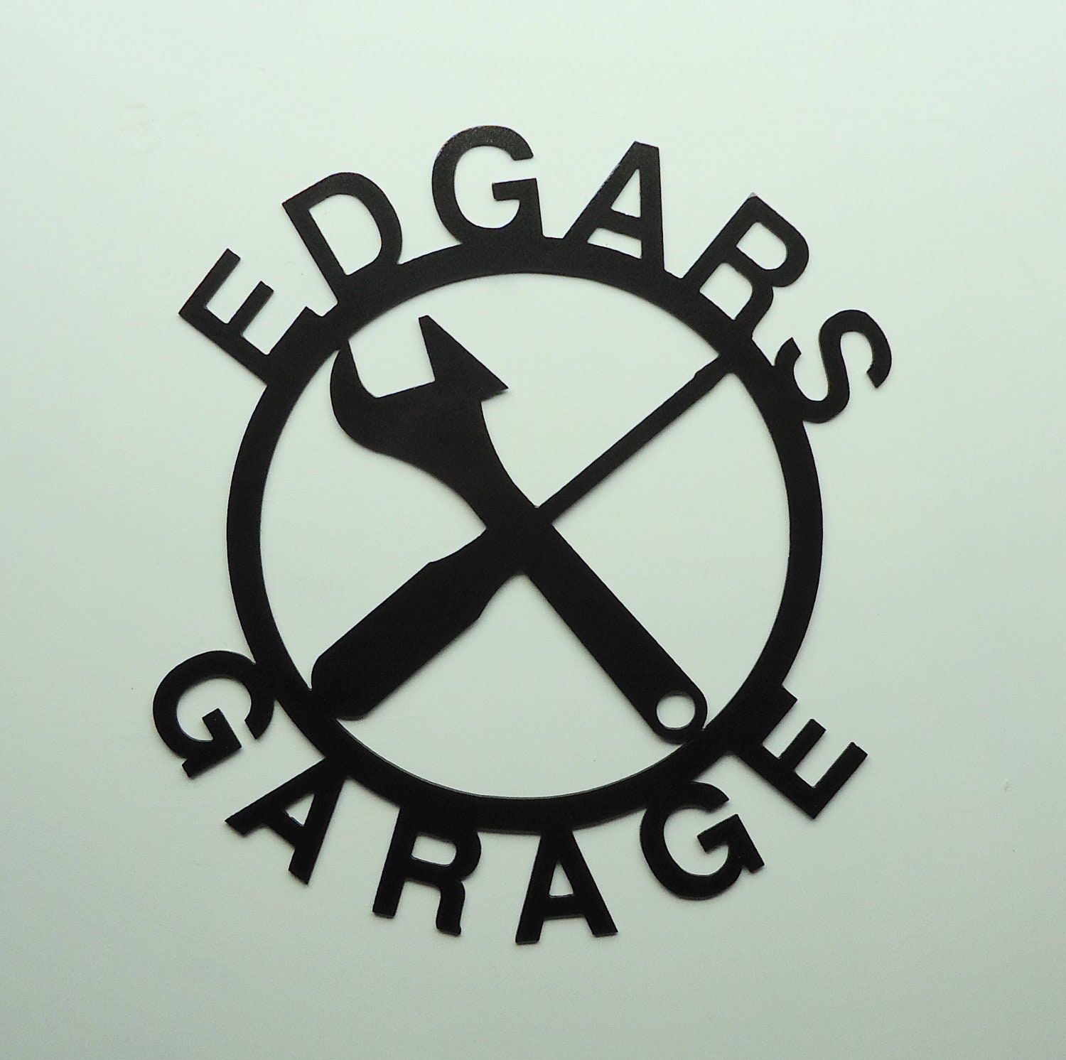 Custom Personalized Metal Art Garage Sign - Free USA Shipping