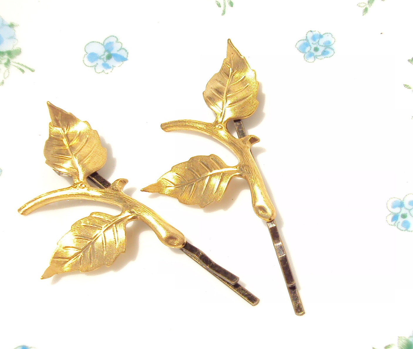 Leaf Branch Bobby Pin Set - Woodland Collection - Whimsical - Nature - Bridal