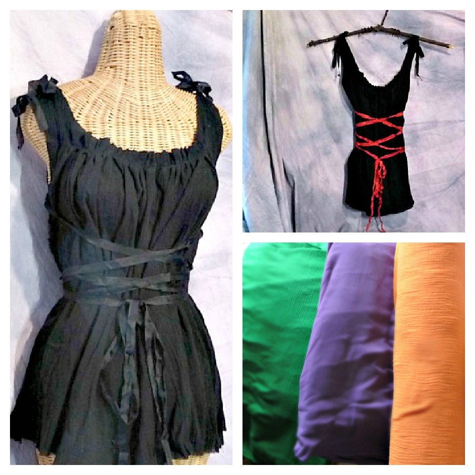 Pixie Carnival Dress Kawaii Corset  Teen Black, Green, Purple, Red, Orange, Fairy Gothic Custom Gretel Womens