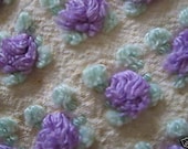 Morgan Jones Lavender Rosebud Vintage Chenille