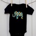 Newborn Baby Boy Elephant Onesie // Boys Bodysuit // Polka Dot Animal Clothing // Size 0-3 months