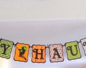 SALE - was 28.20 - Colorful HAPPY HAUNTING Banner / Garland, Halloween, October, party, decoration, bunting swag orange green black