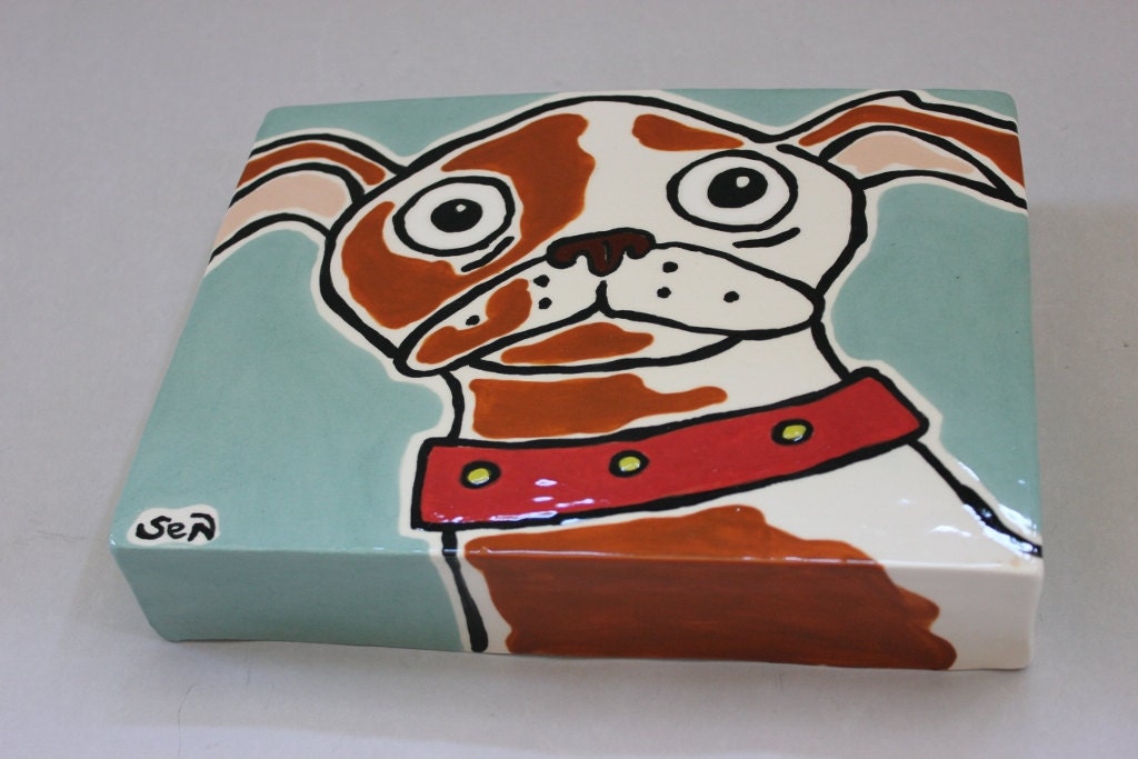 Porcelain Chihuahua Wall Tile Item 1158