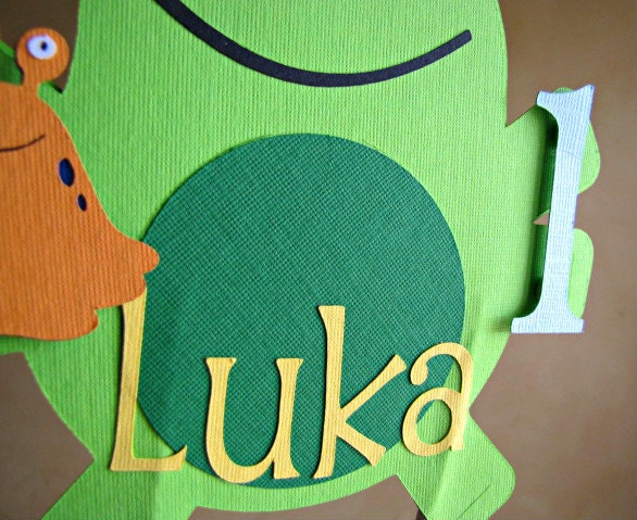Little Monster Party - Smash Cake Topper