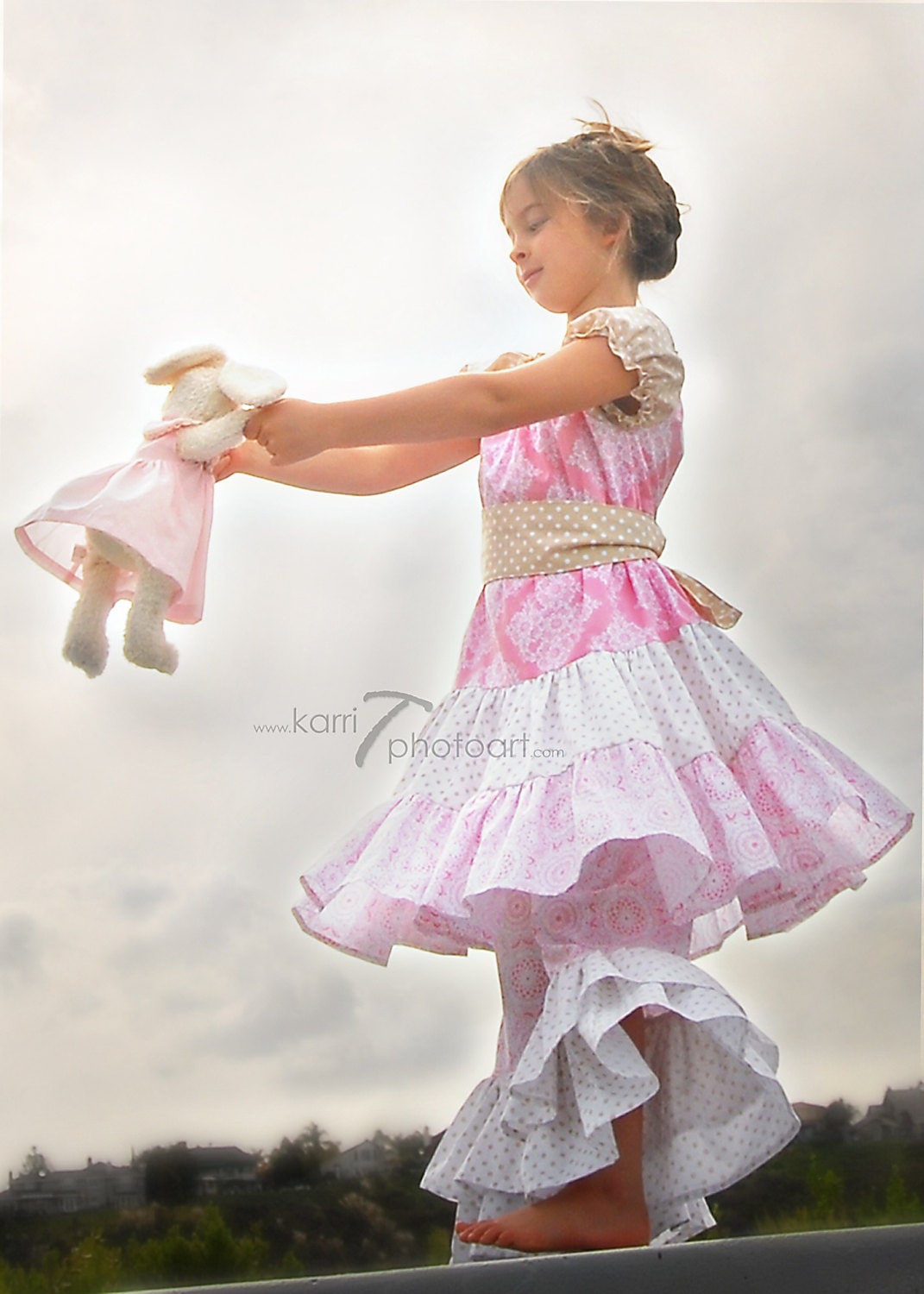 Girls Dress, Sweet Love, many childrens sizes, by SunLoveShirts