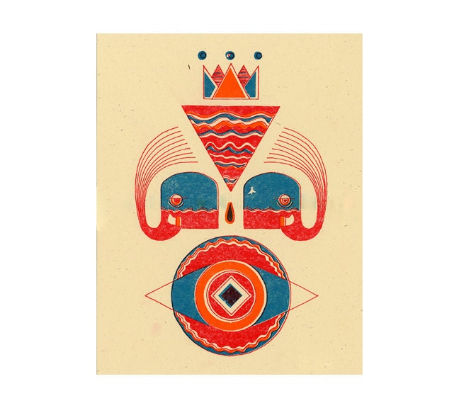 Untitled, 9 - Riso Print