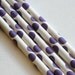 15 Purple Dot - Grape - Paper Straws in Clear Plastic Case - Perfect for Weddings - Parties - Favors--Free Editable DIY Tags PDF