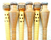 Vintage Japanese Wood Spindle  Spool Bobbin (S660)