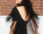 Black fringe dress