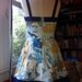 Star Wars Pinup Dress with Navy Collar- Upcycled OOAK