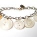 Recycled Button Charm Bracelet no.9
