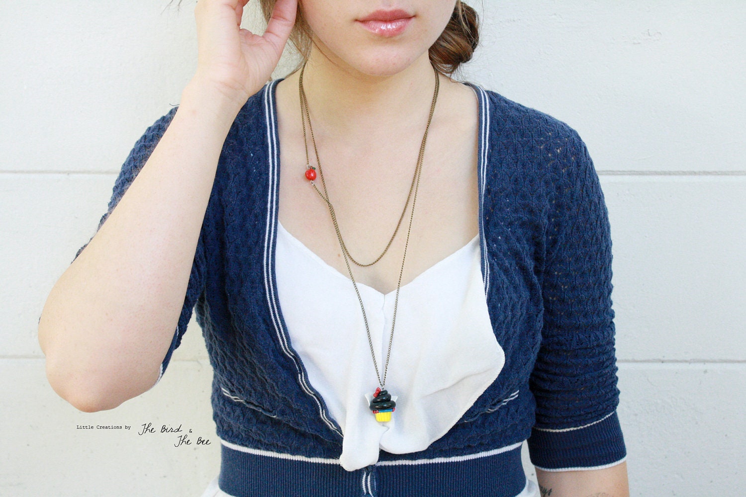 Snow White Cupcake Couture Pendant