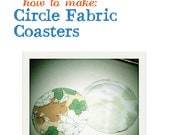 How to Make: Circle Fabric Coasters Pattern PDF Printable