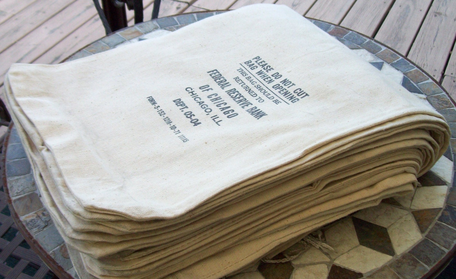 Vintage Bank Bags Chicago Federal Reserve 1972