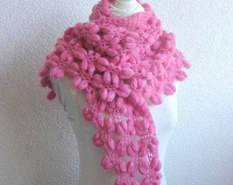 PDF CROCHET PATTERN, pattern for scarf, shawl, Bean Shawl, Tutorial