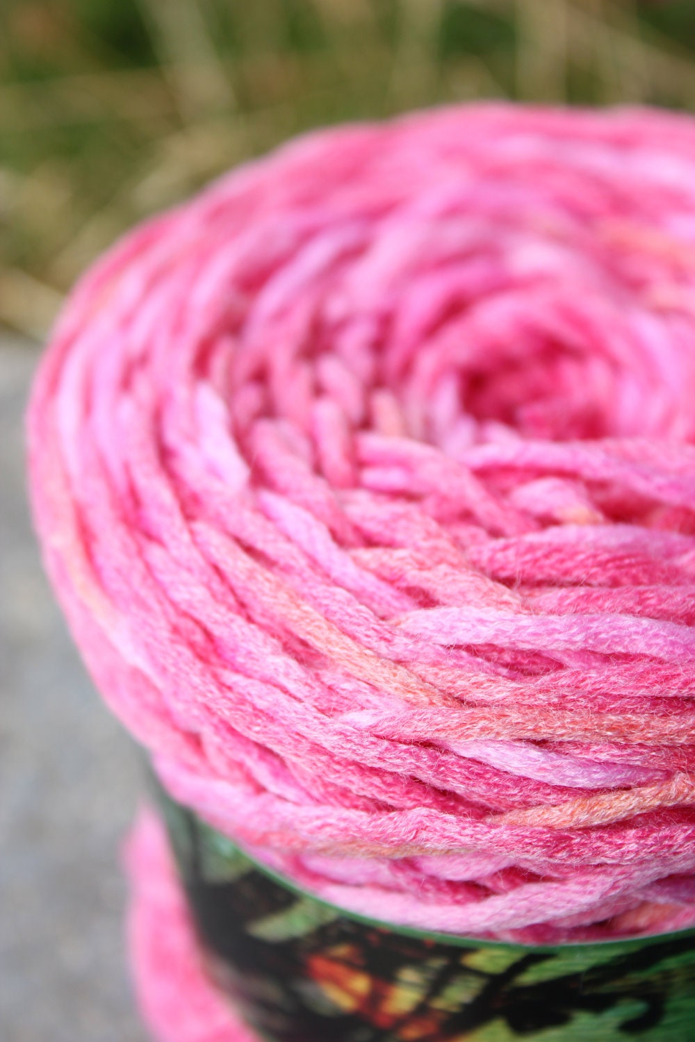 Watermelon - Hand Dyed Chunky Vegan Yarn - 150 yds