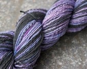 Sneak Attack - Hand Spun and Dyed Organic Cotton and Carbonized Bamboo - 212 yds