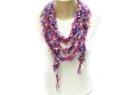 So Soft Multicolor Chain Lariat - Necklace - Scarf