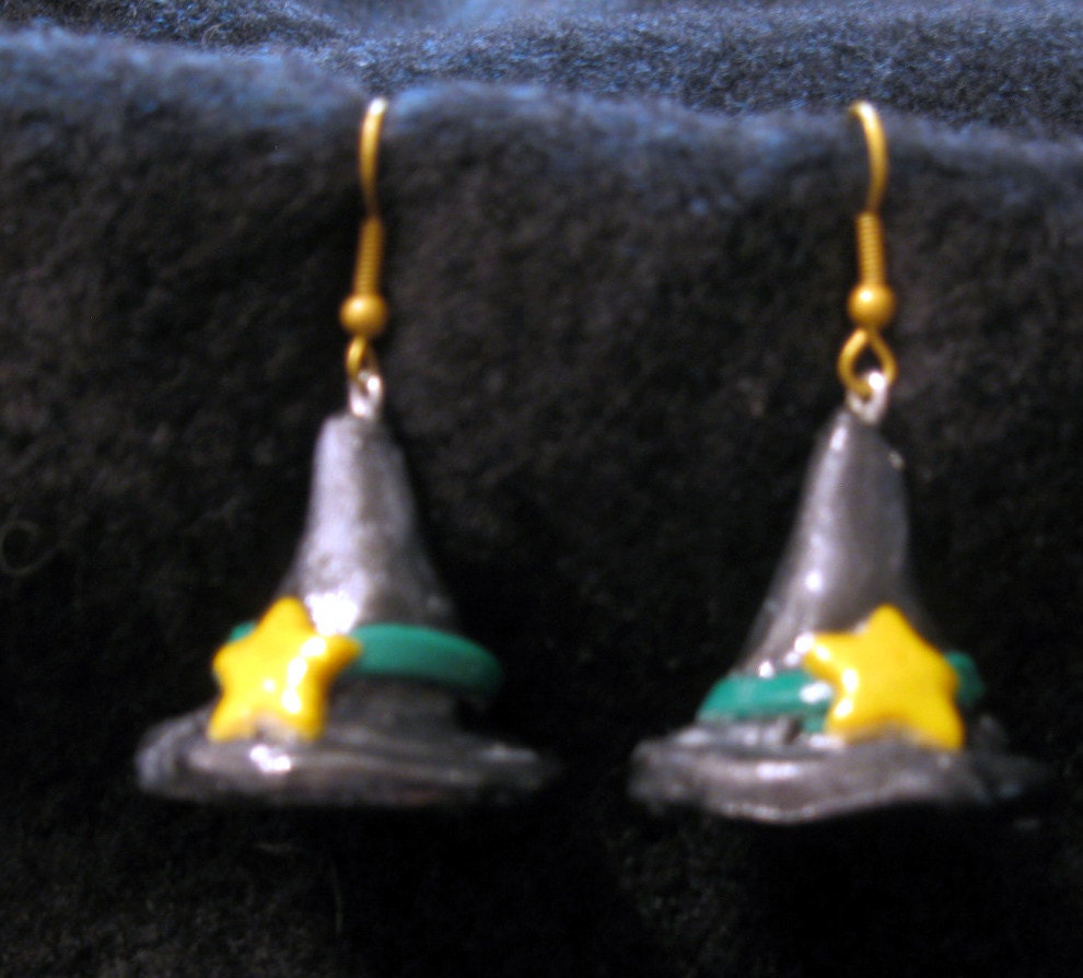 Mystical Witch Hat Earrings-Half Price Sale