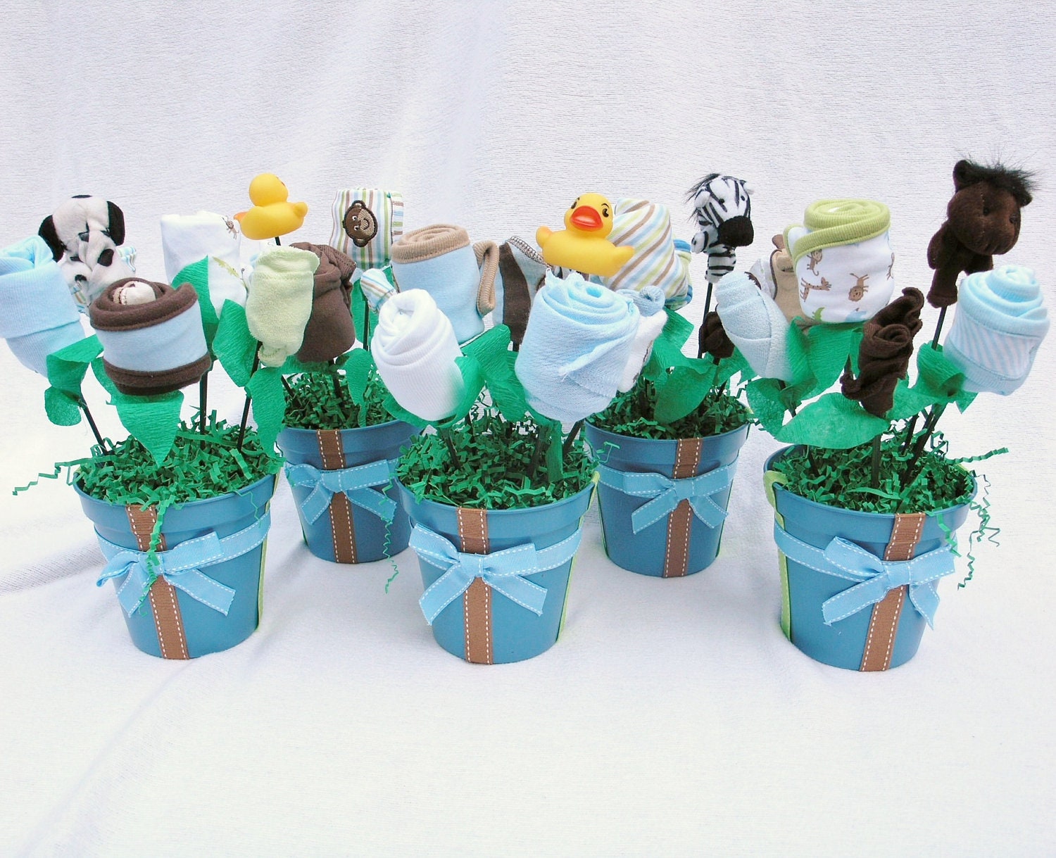 5 Baby Boy Shower Centerpiece Decorations
