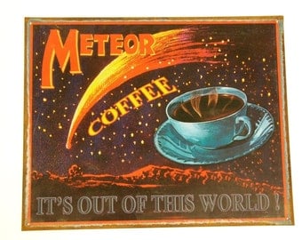 Artist Trading Card Aceo meteor coffee latte photograph