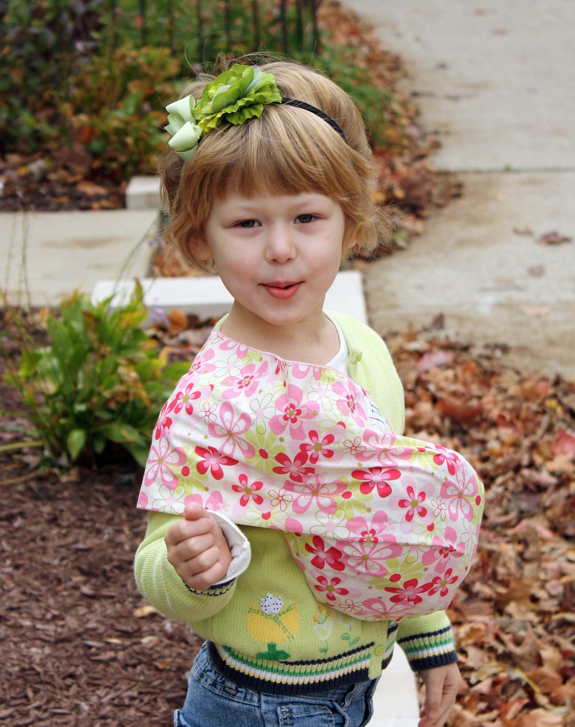 Baby Doll Carrier Child's Pouch Style Doll Sling - Posy Party - FAST SHIPPING